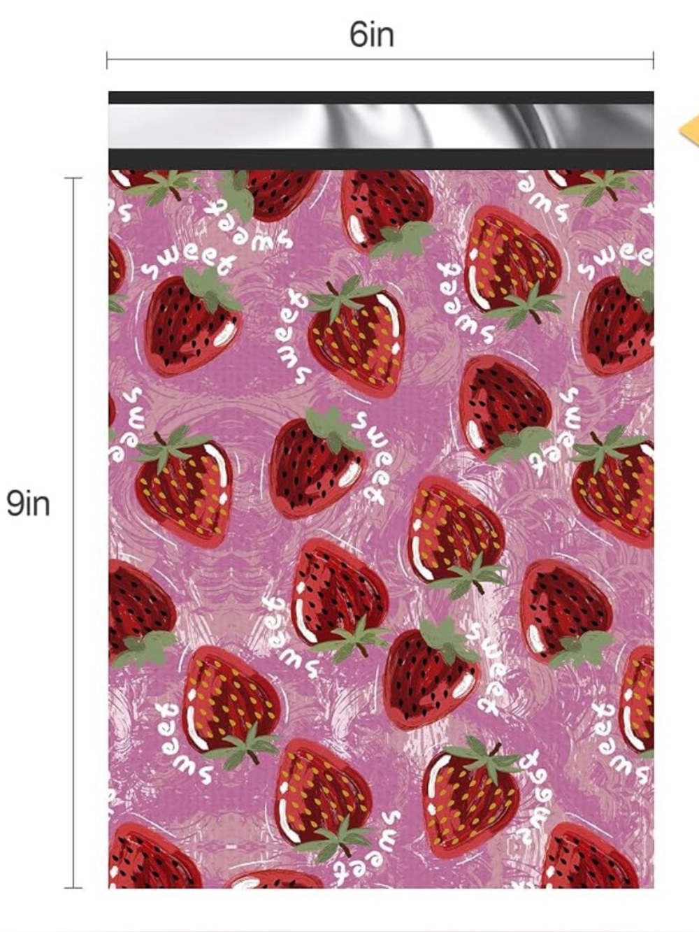 Polymailers: (25) 6x9 Strawberries